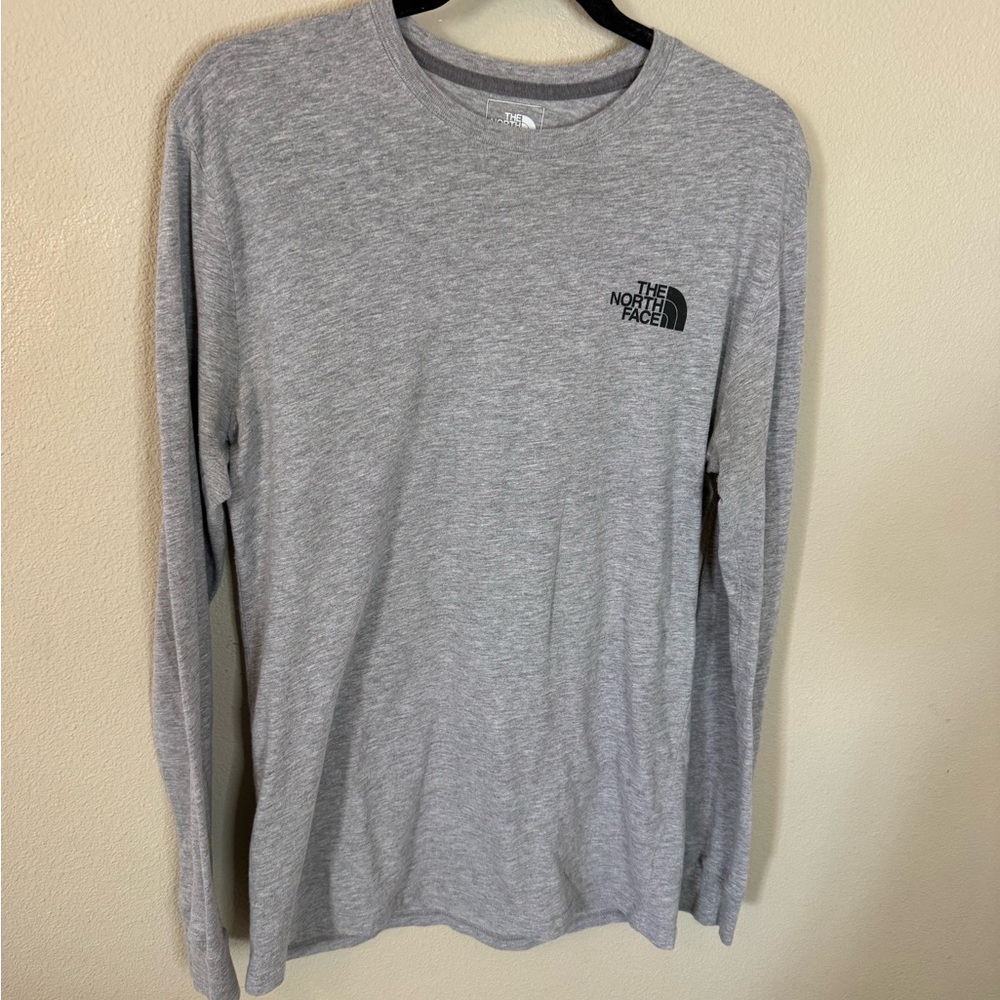 The North Face Gray Long Sleeve Graphic Tee Small